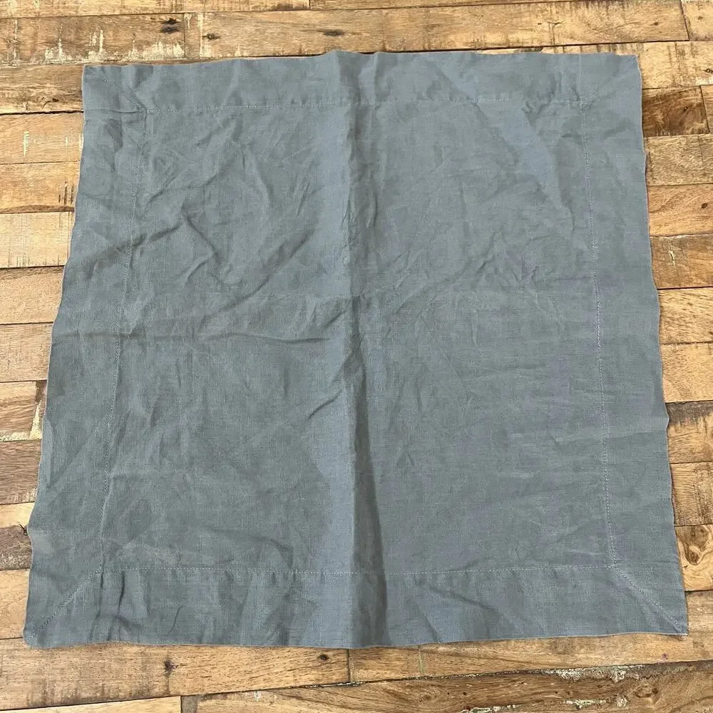 Eight Owls Gray Kitchen 100% French Linen Napkins Set of 4 20